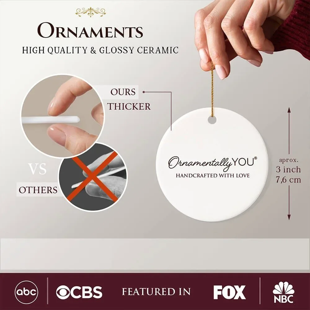 Premium Quality Festive Cheer and Merriment Ceramic Christmas Ornament